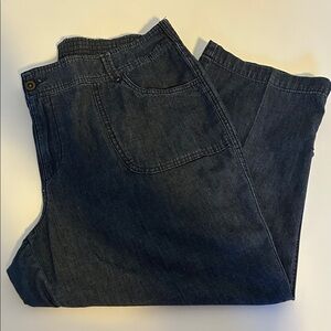 Chico's Women’s Denim size 3 (16) XL Roll tab hem - 22” Inseam